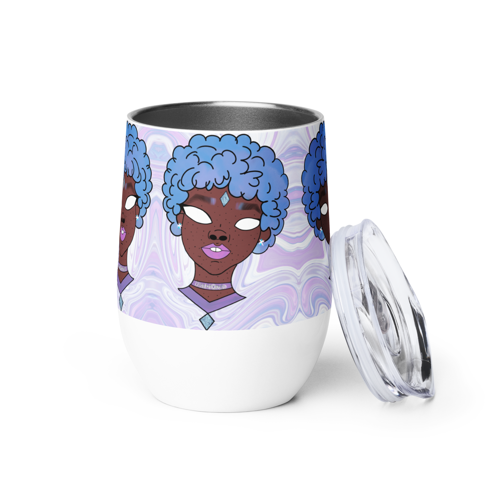Blue Booberry Wine Tumbler