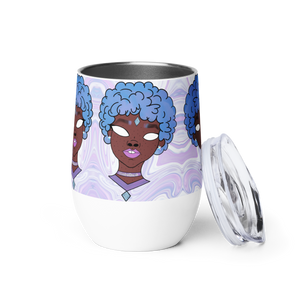 Blue Booberry Wine Tumbler