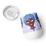 Blue Booberry Wine Tumbler
