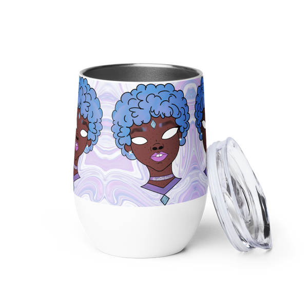 Blue Booberry Wine Tumbler