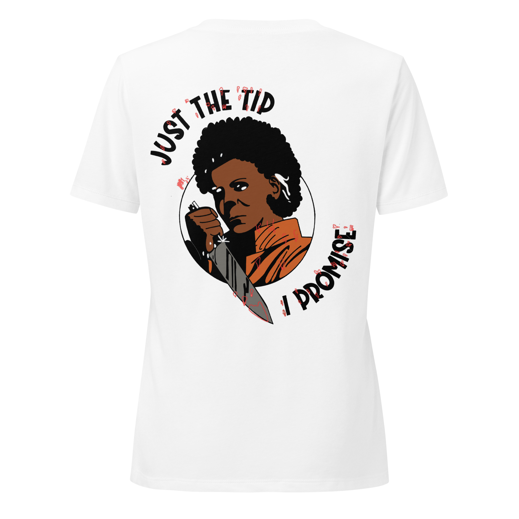 Just The Tip Women’s Relaxed V-Neck T-Shirt