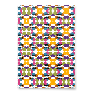 Party House Wrapping Paper Sheets