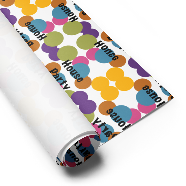 Party House Wrapping Paper Sheets