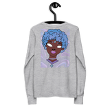 Blue Booberry Youth Long Sleeve Tee