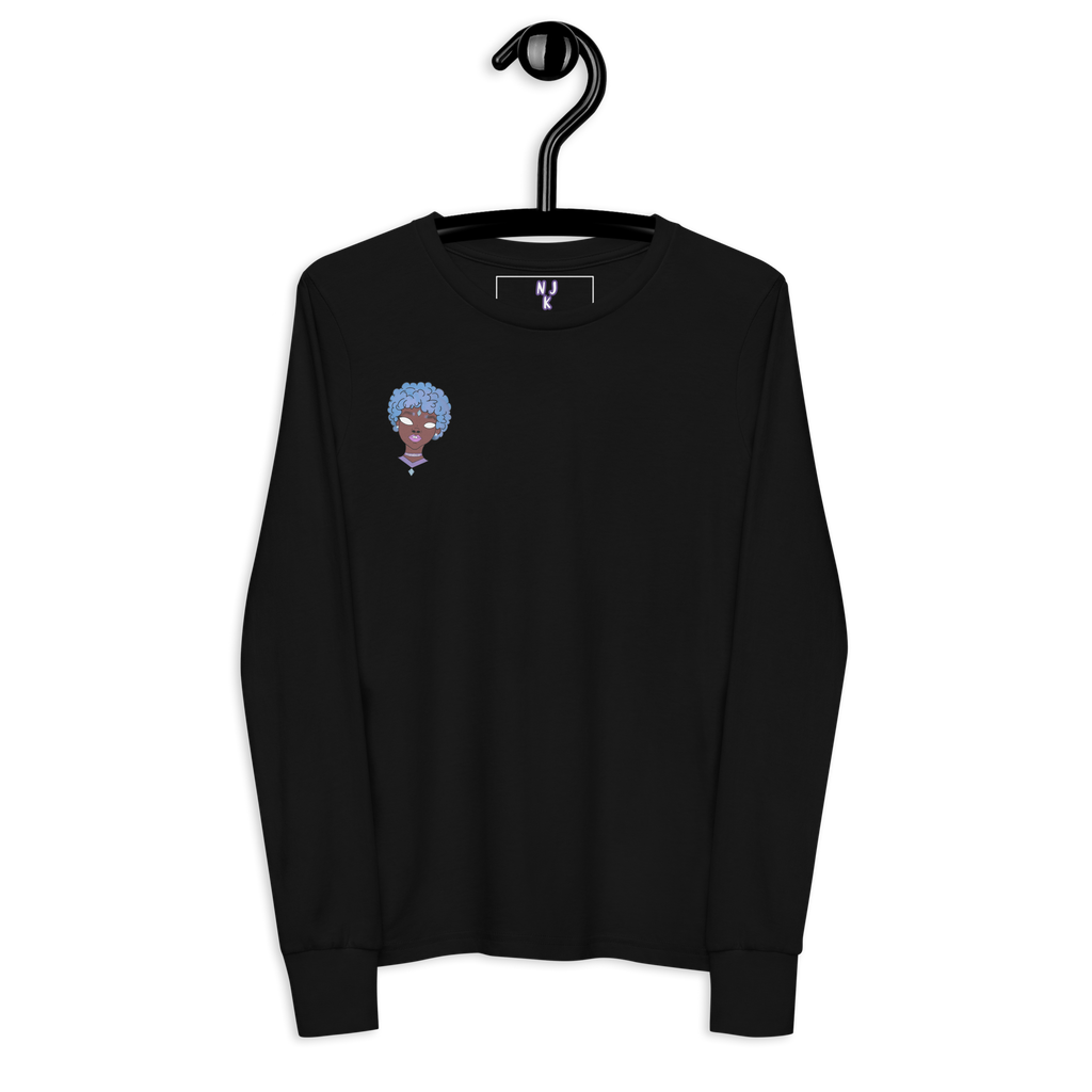 Blue Booberry Youth Long Sleeve Tee