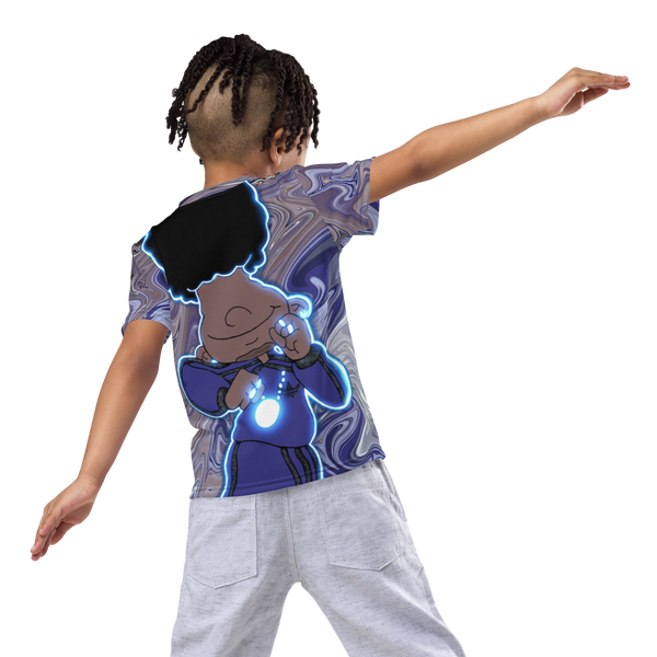 Berry Blues Kids Crew Neck T-Shirt