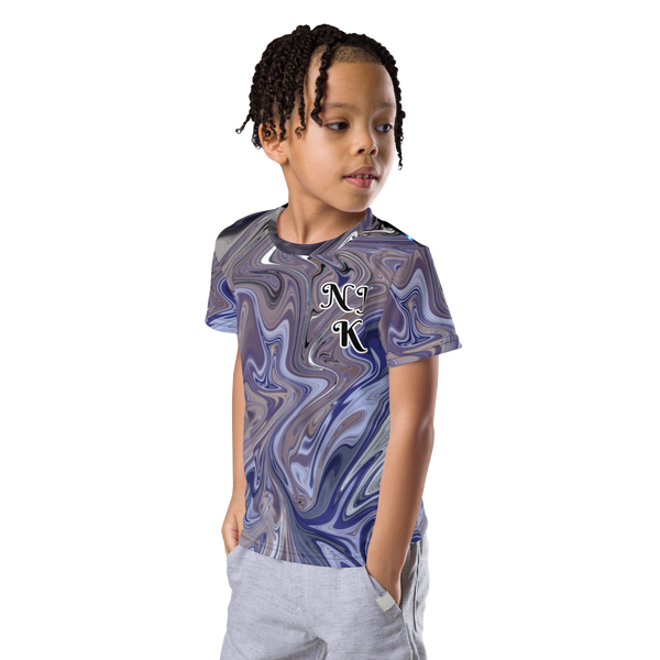 Berry Blues Kids Crew Neck T-Shirt