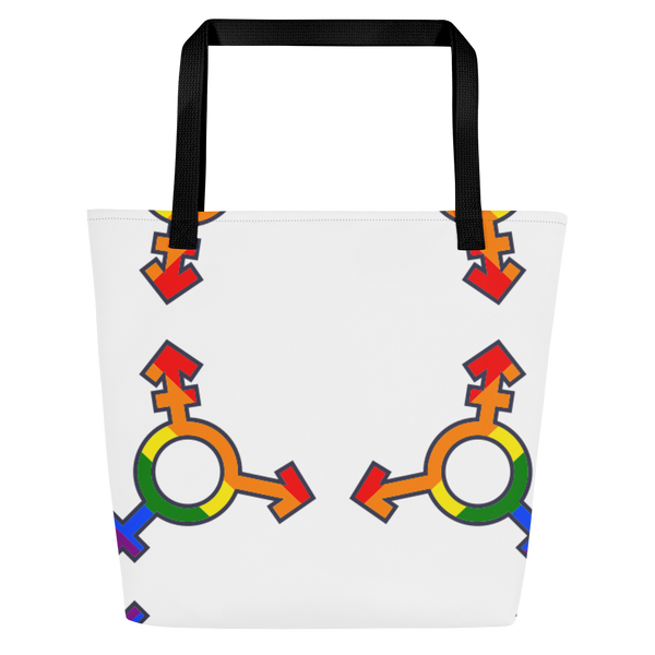 Queers All-Over Print Large Tote Bag