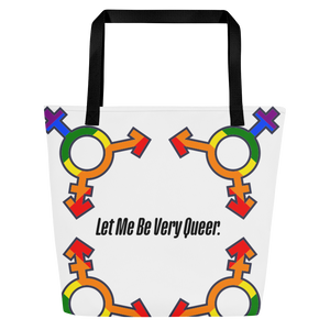 Queers All-Over Print Large Tote Bag
