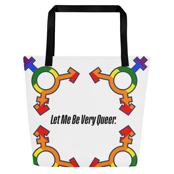 Queers All-Over Print Large Tote Bag