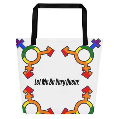 Queers All-Over Print Large Tote Bag