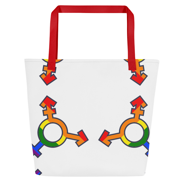 Queers All-Over Print Large Tote Bag