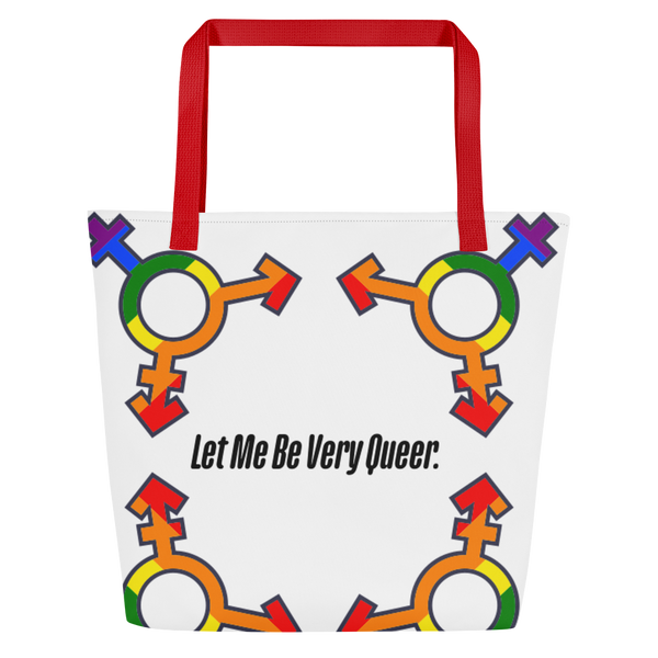 Queers All-Over Print Large Tote Bag