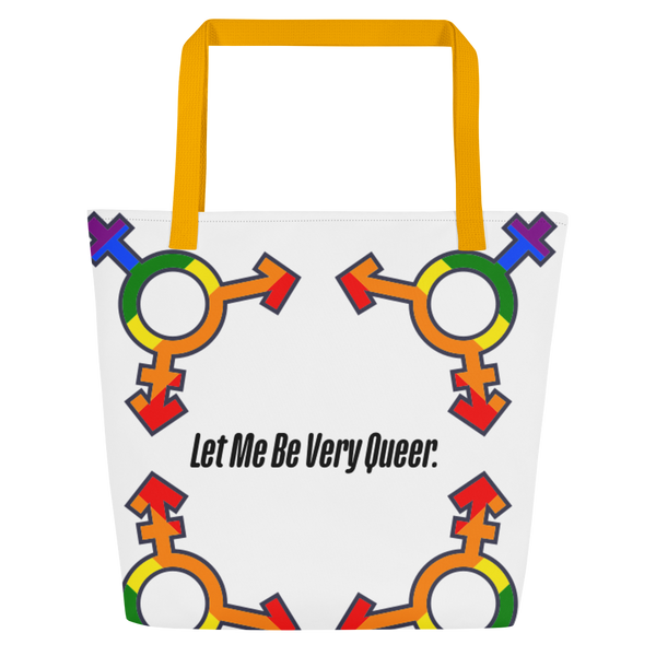 Queers All-Over Print Large Tote Bag