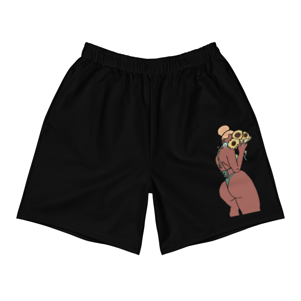 Big Booty Belle Men's Athletic Long Shorts