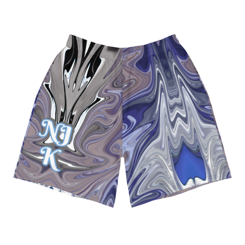 Berry Blues Men's Athletic Long Shorts