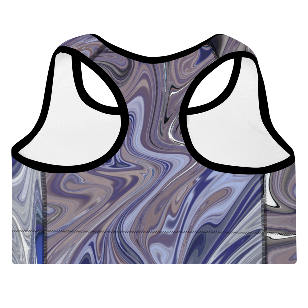 Berry Blues Padded Sports Bra