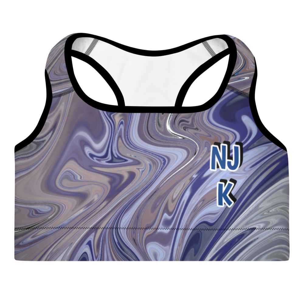 Berry Blues Padded Sports Bra