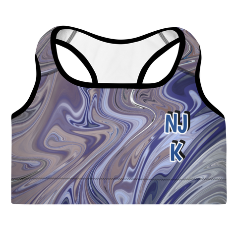 Berry Blues Padded Sports Bra