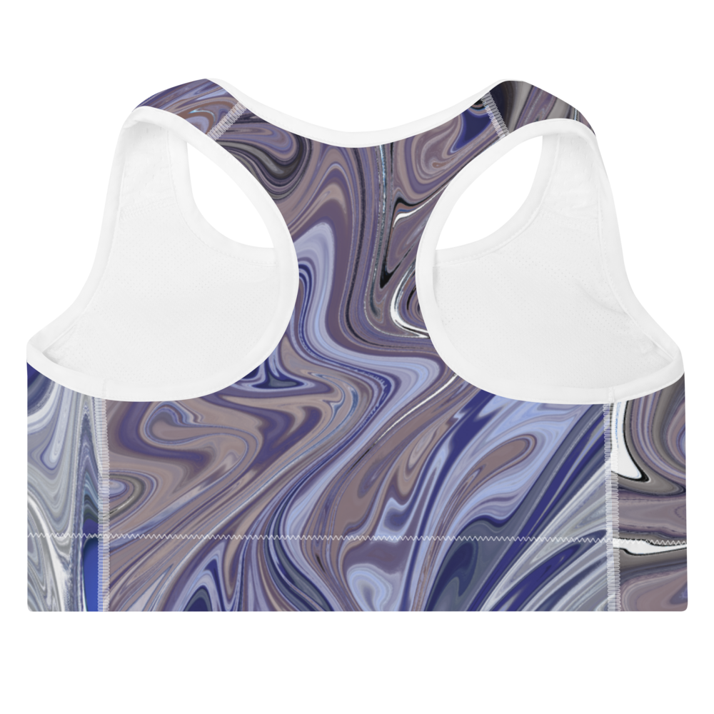 Berry Blues Padded Sports Bra