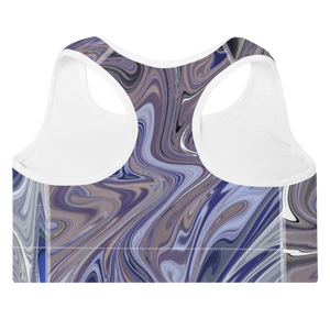 Berry Blues Padded Sports Bra