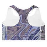 Berry Blues Padded Sports Bra