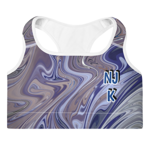 Berry Blues Padded Sports Bra