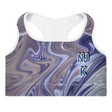 Berry Blues Padded Sports Bra