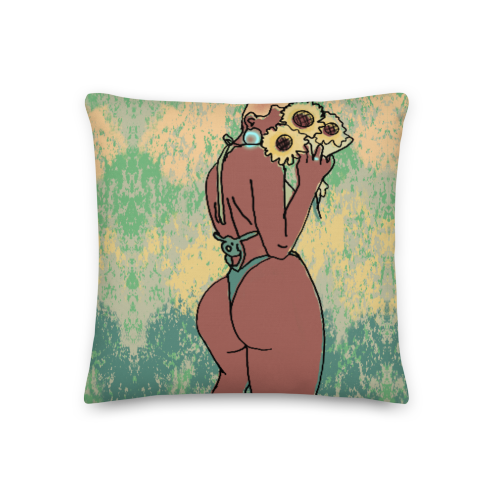 Big Booty Bald Belle Premium Pillow
