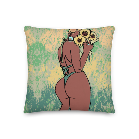Big Booty Bald Belle Premium Pillow