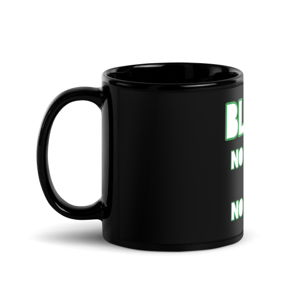 100% Black Glossy Mug