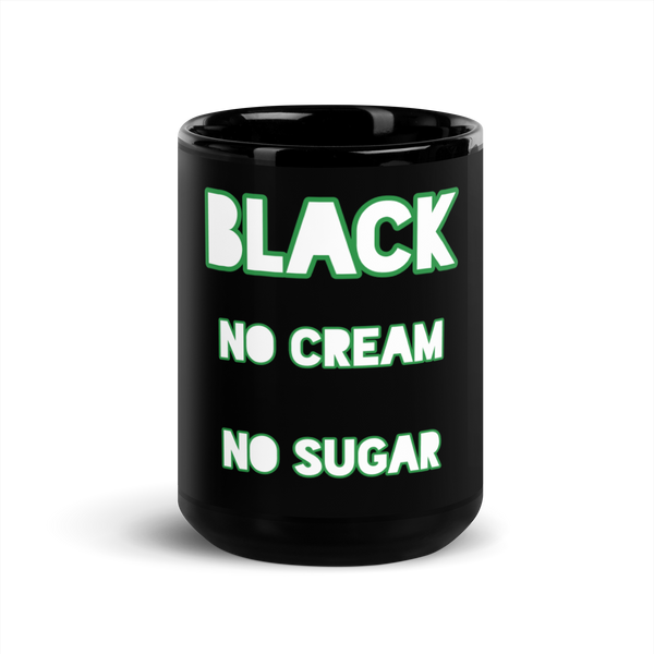 100% Black Glossy Mug