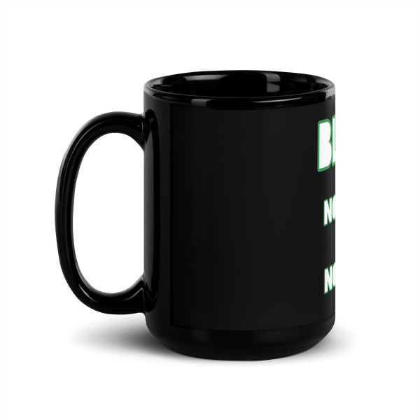 100% Black Glossy Mug