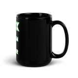 100% Black Glossy Mug