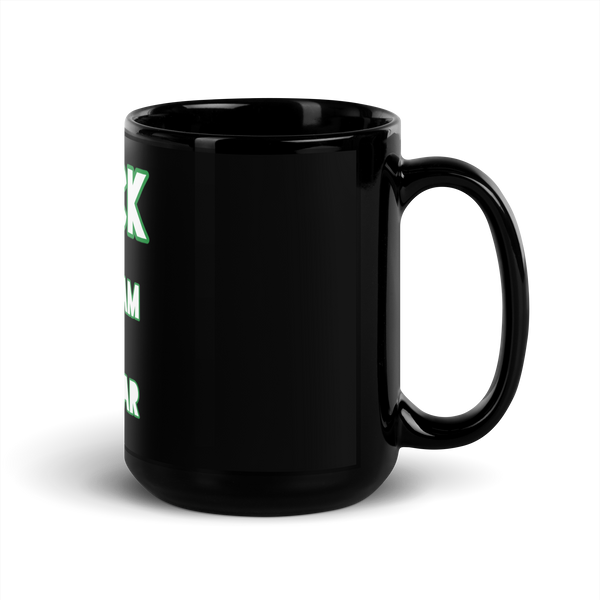 100% Black Glossy Mug
