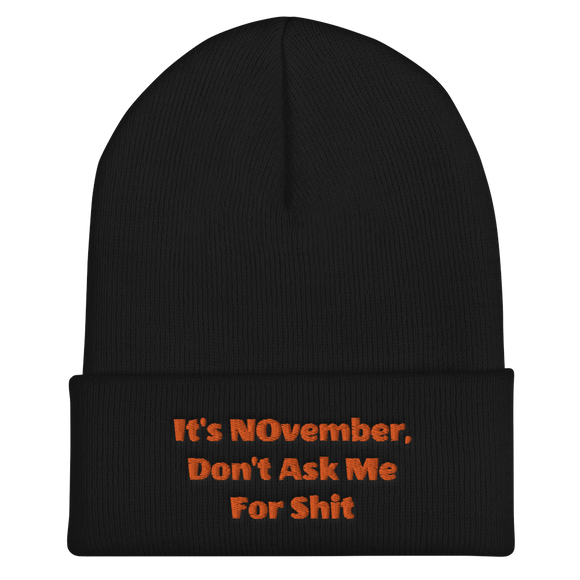 NOvember Cuffed Beanie