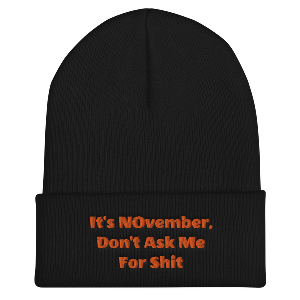 NOvember Cuffed Beanie
