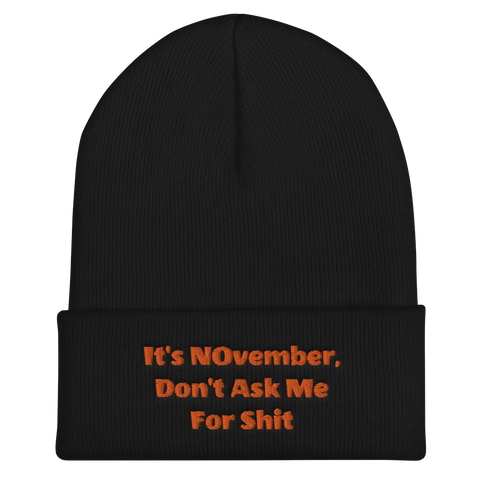 NOvember Cuffed Beanie