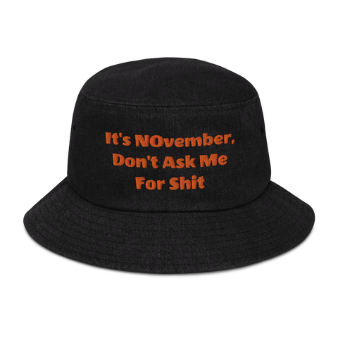 NOvember Denim Bucket Hat
