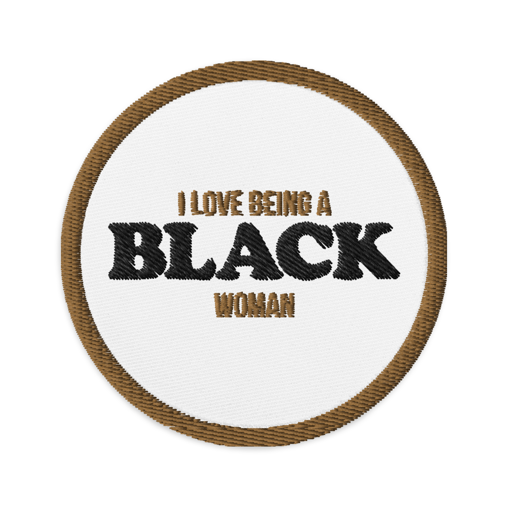 Love Black Women Embroidered patches