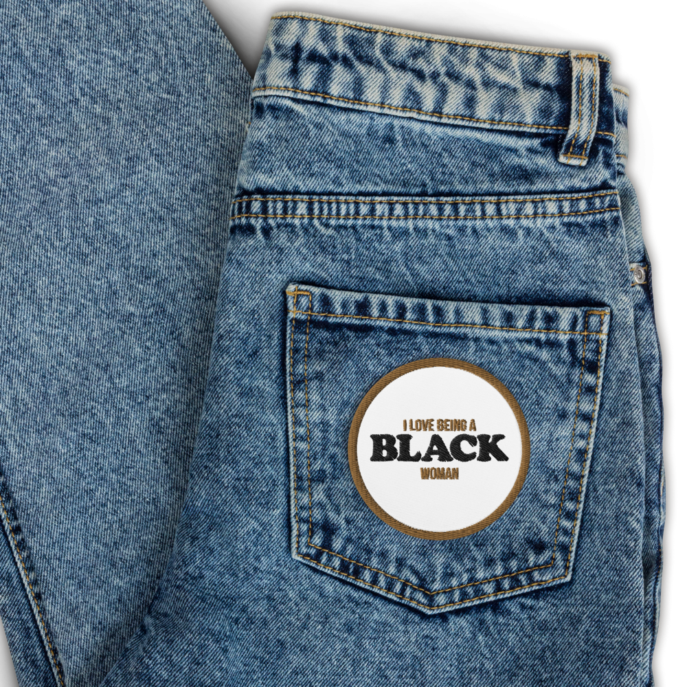Love Black Women Embroidered patches