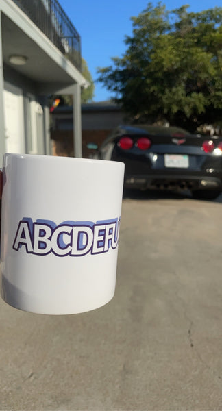 ABC's White Glossy Mug