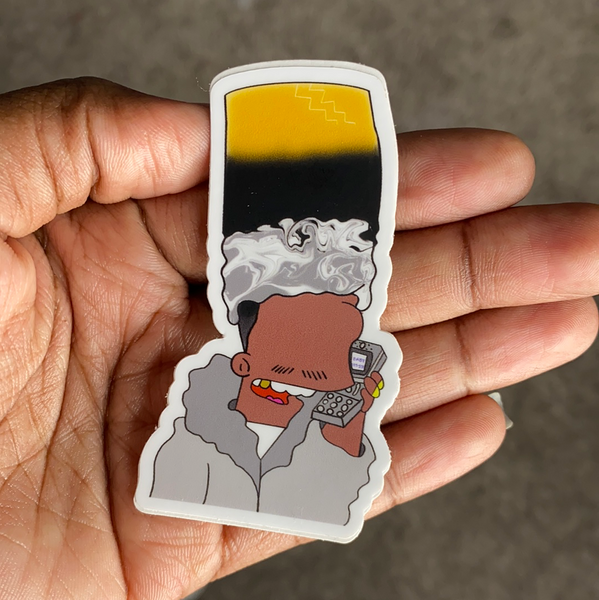 Silvah Surfah Bart Bubble-Free Stickers