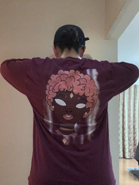 Puffy Pink Long Sleeve T-Shirt