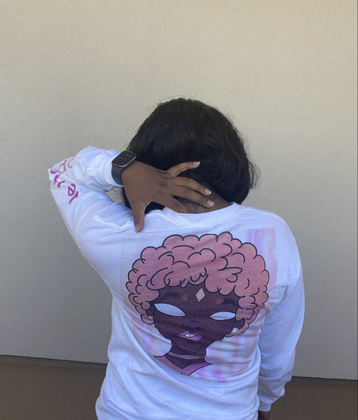 Puffy Pink Long Sleeve T-Shirt