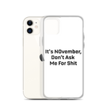 NOvember iPhone Case