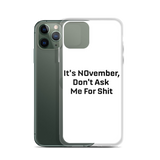 NOvember iPhone Case