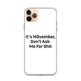 NOvember iPhone Case