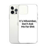 NOvember iPhone Case