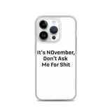 NOvember iPhone Case